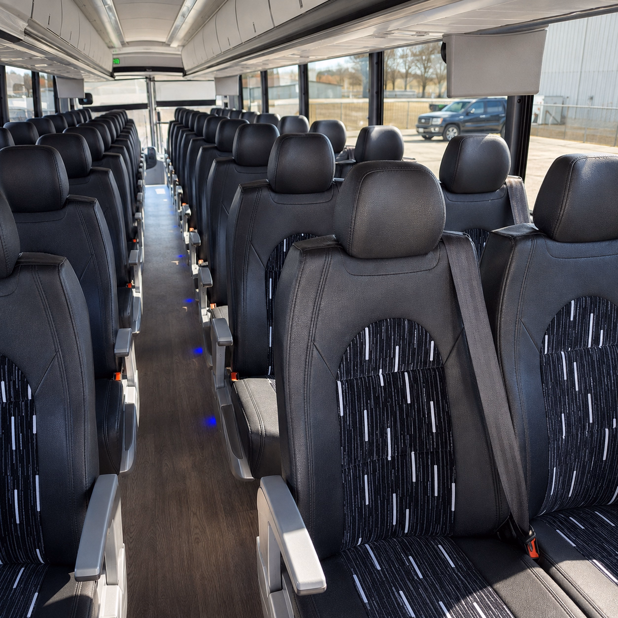 margate charter bus inside