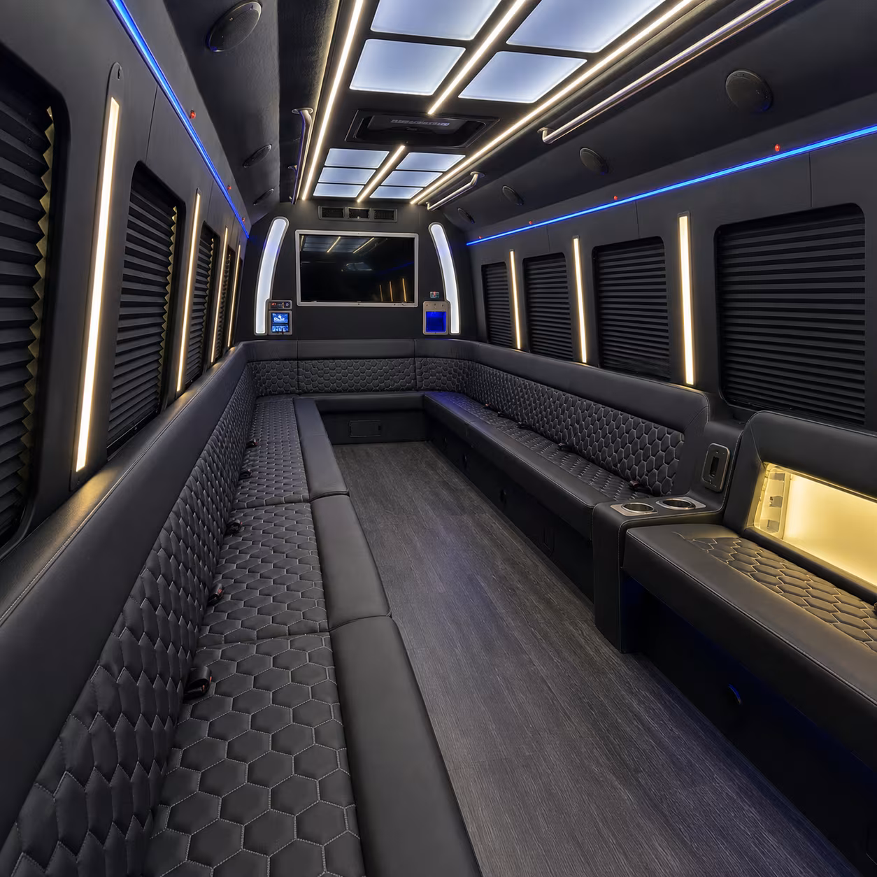 margate party bus rental interior