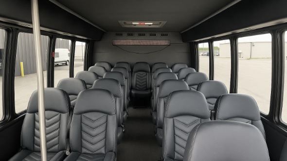 Interior of Charter Bus Company Margate's 15 Passenger Minibus in Margate