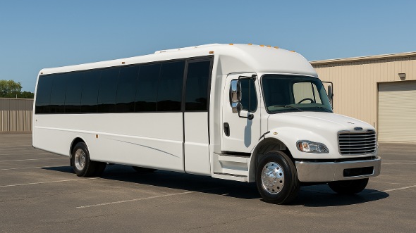 Exterior of Charter Bus Company Margate's 25 Passenger Mini bus in Margate