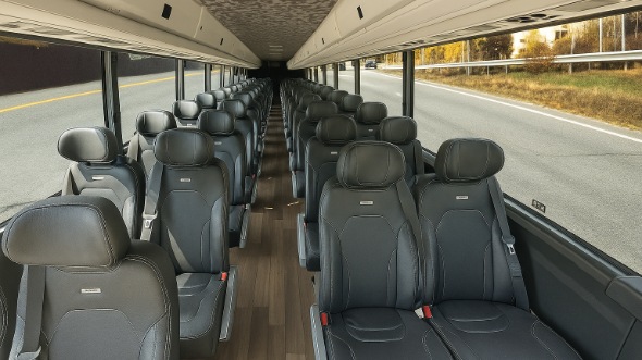 Interior of Charter Bus Company Margate's 28 Passenger Mini bus in Margate