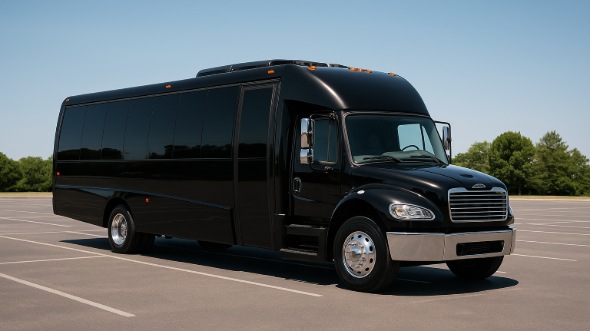 Exterior of Charter Bus Company Margate's 28 Passenger Mini bus in Margate