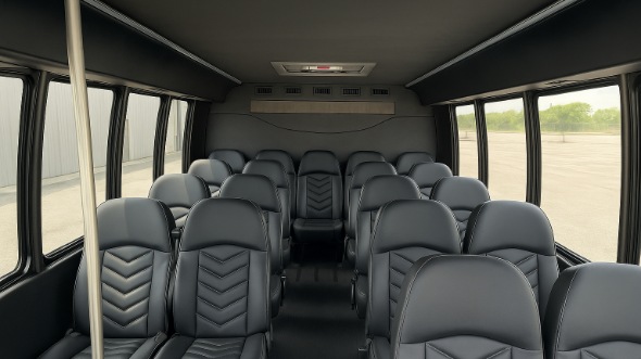 Interior of Charter Bus Company Margate's 30 Passenger Minibus in Margate