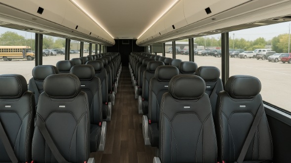 Interior of Charter Bus Company Margate's 35 Passenger Minibus in Margate