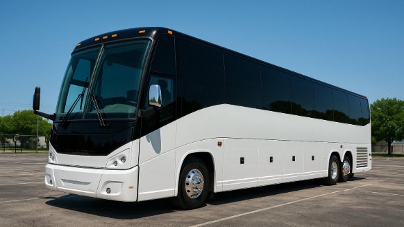 Exterior of Charter Bus Company Margate's 50 Passenger Charter Bus in Margate
