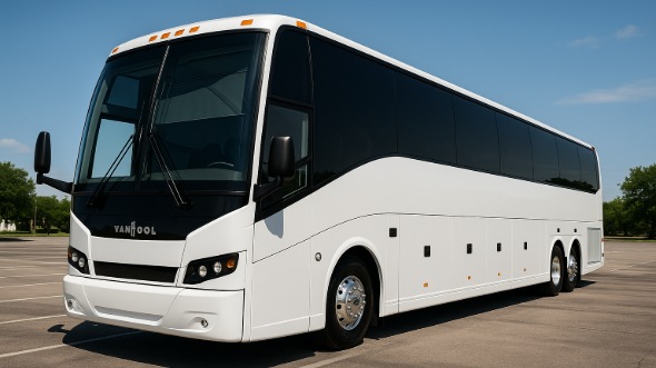 Exterior of Charter Bus Company Margate's 54 Passenger Charter Bus in Margate