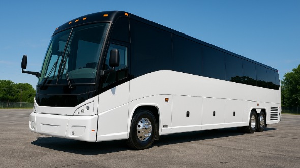 Exterior of Charter Bus Company Margate's 55 Passenger Charter Bus in Margate