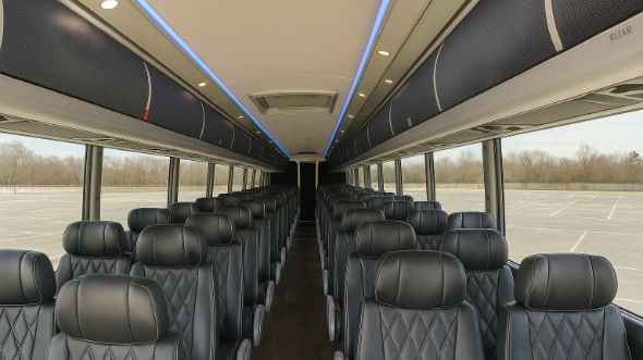 margate 56 passenger charter bus inside
